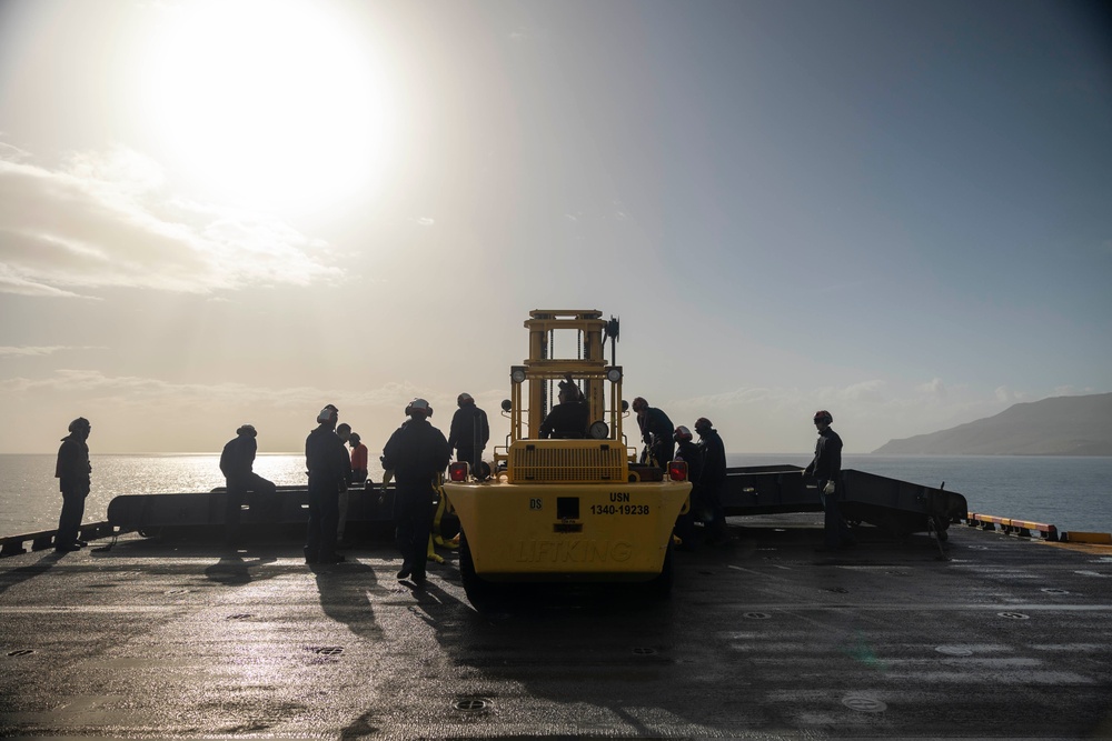 USS BATAAN DEPARTS SOUDA BAY