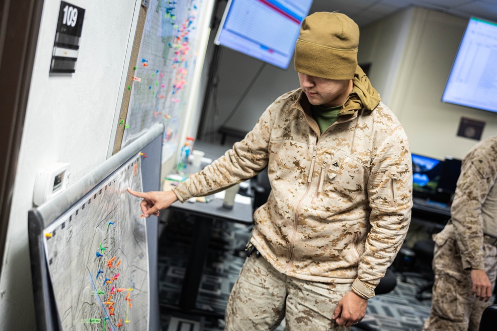 Marines with V26 use the new MCTIS gear during MWX, SLTE 2-24