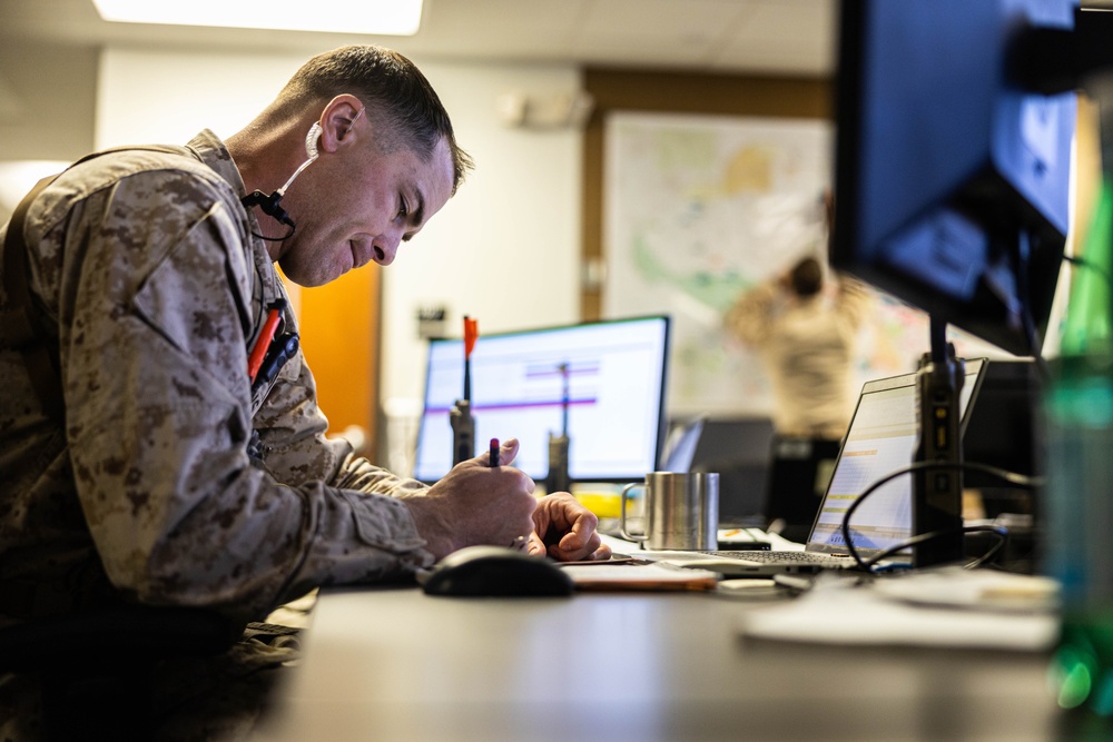 Marines with V26 use the new MCTIS gear during MWX, SLTE 2-24