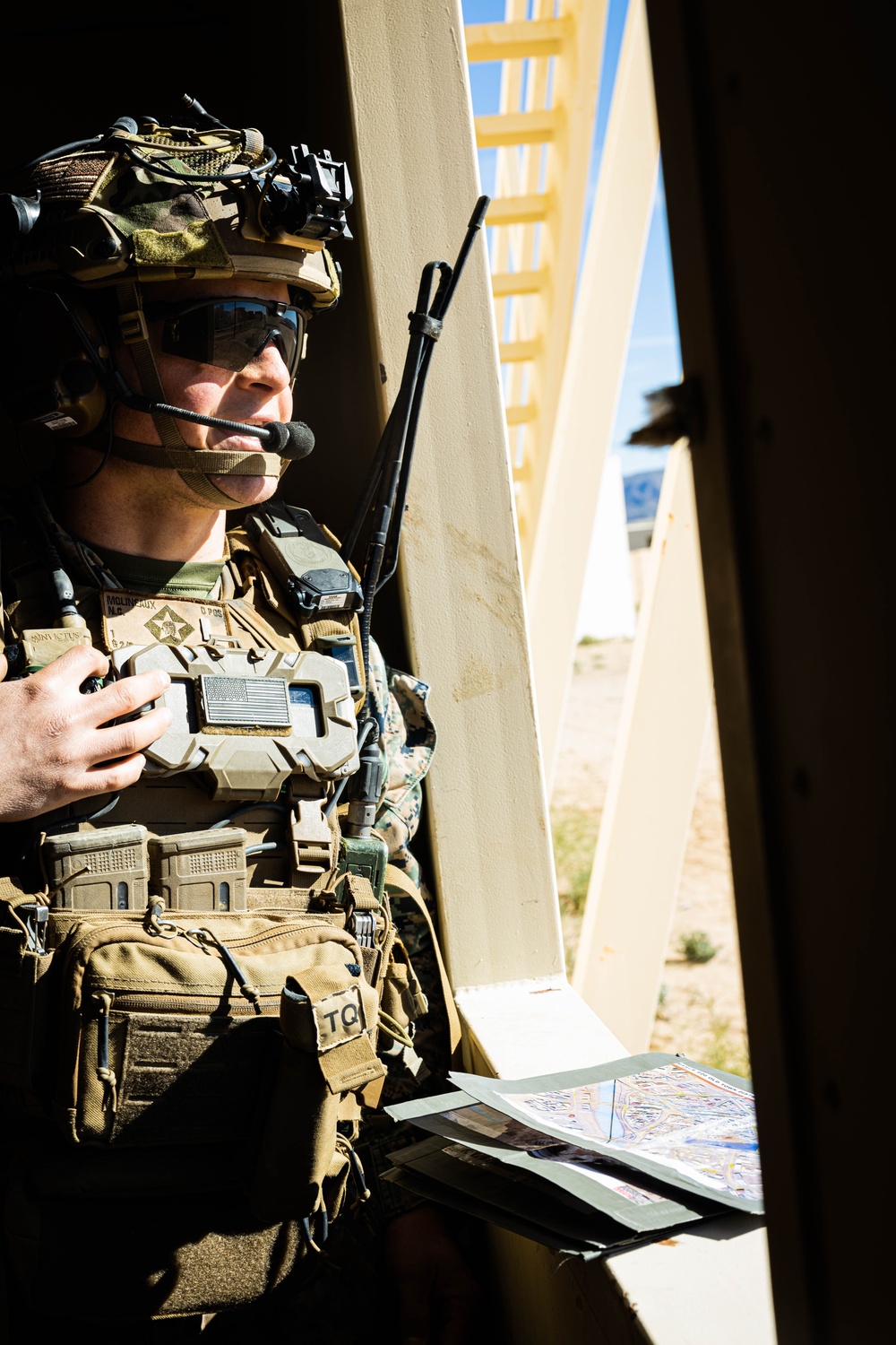 Marines with V26 use the new MCTIS gear during MWX, SLTE 2-24