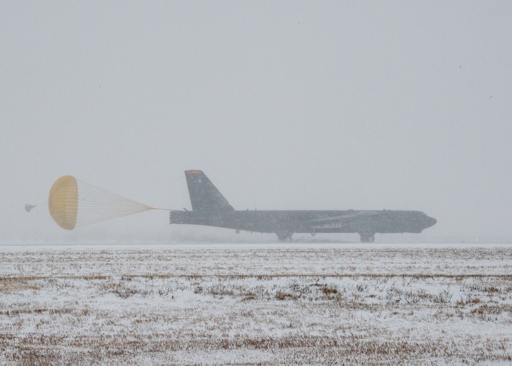 Minot B-52H Stratofortresses return from Bomber Task Force deployment