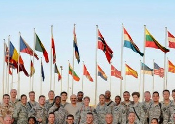 Retired Tech. Sgt. Daylena Ricks poses with ISAF