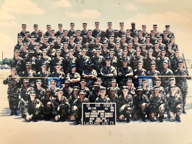 Retired Tech. Sgt. Daylena Ricks shares her Basic Military Training flight photo