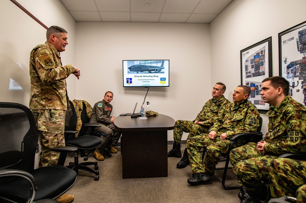 Serbian military cyber professionals visit Rickenbacker