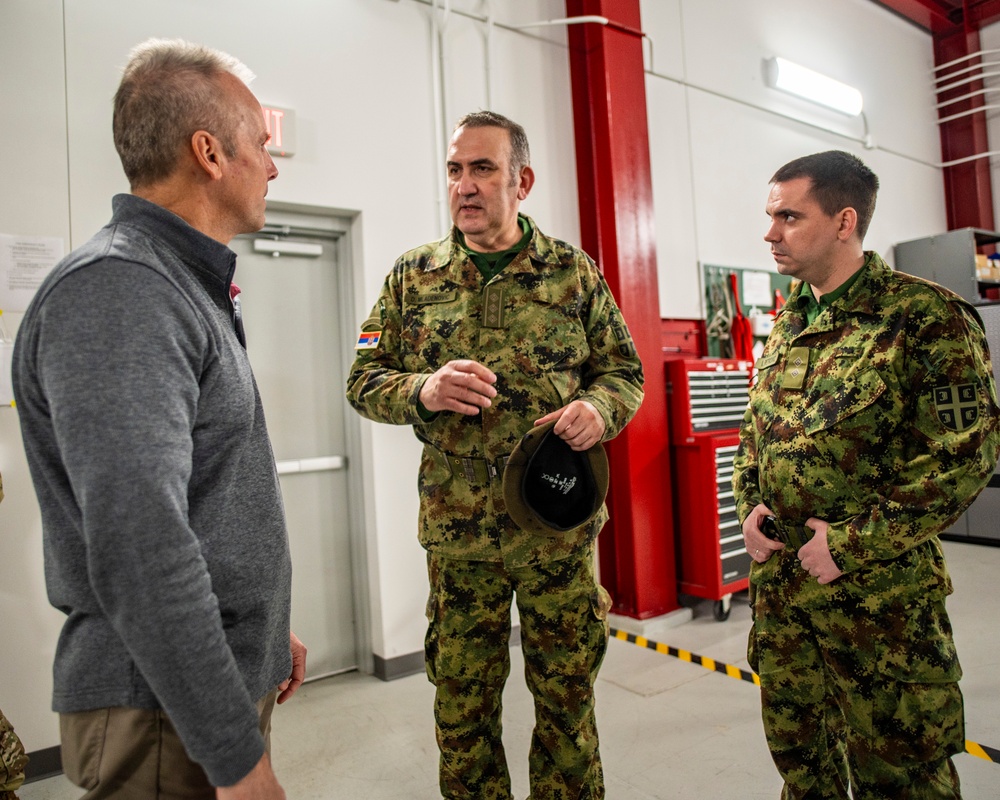 Serbian military cyber professionals visit Rickenbacker