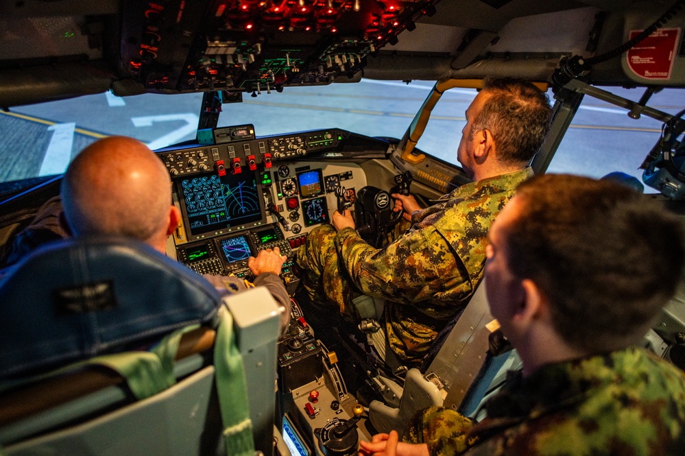 Serbian military cyber professionals visit Rickenbacker