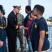 Rear Adm. Aiken Administers Oath of Enlistment aboard USS Delbert D. Black