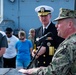 Rear Adm. Aiken Administers Oath of Enlistment aboard USS Delbert D. Black