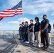 Rear Adm. Aiken Administers Oath of Enlistment aboard USS Delbert D. Black