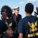 Rear Adm. Aiken Administers Oath of Enlistment aboard USS Delbert D. Black