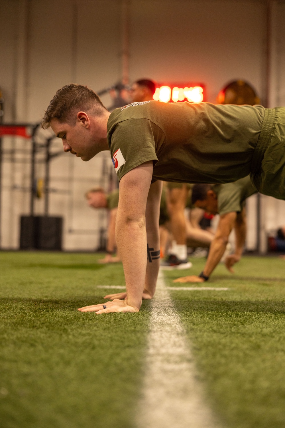 The Expeditionary Communications Course conducts a cognitive strength and conditioning test