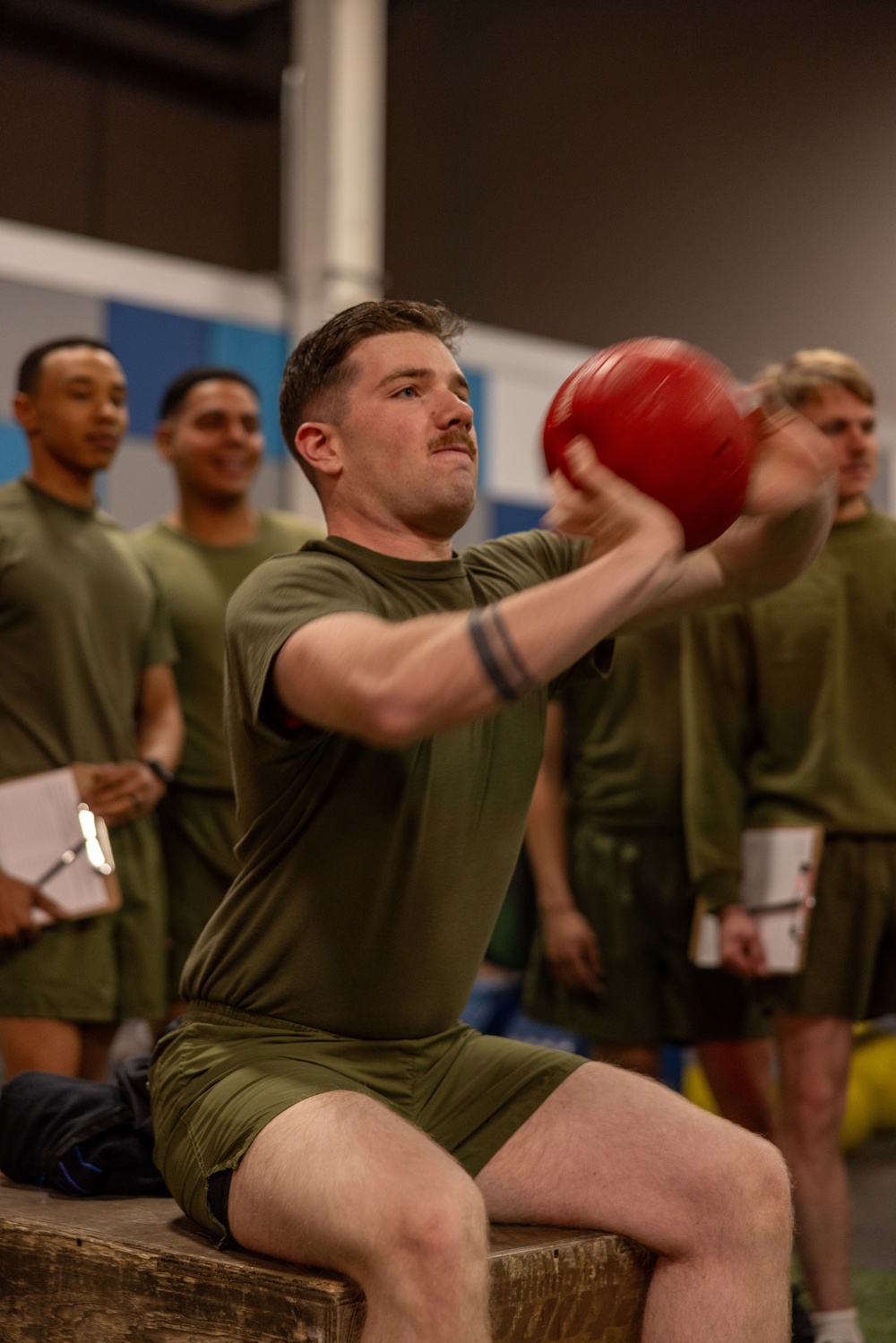 The Expeditionary Communications Course conducts a cognitive strength and conditioning test