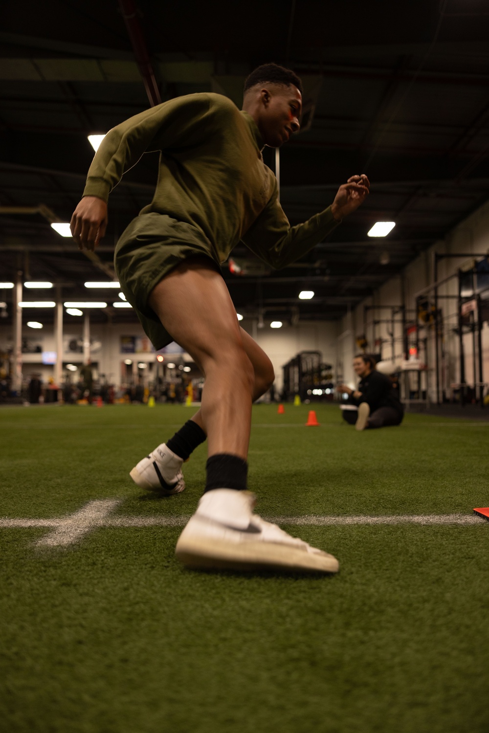 The Expeditionary Communications Course conducts a cognitive strength and conditioning test