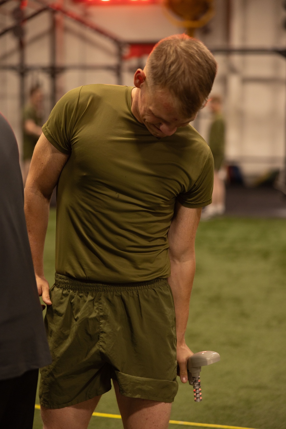 The Expeditionary Communications Course conducts a cognitive strength and conditioning test