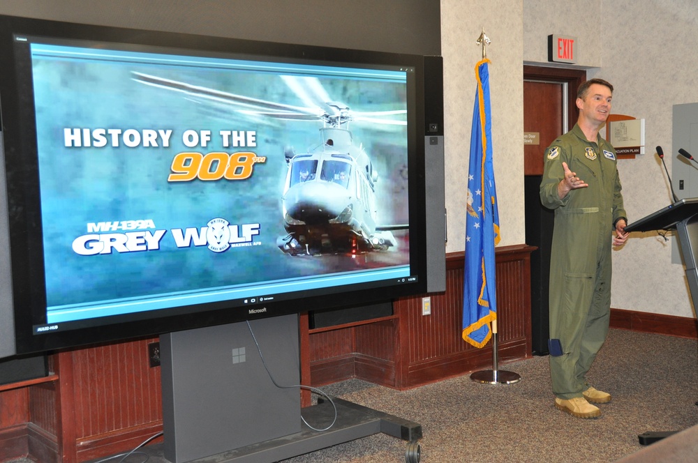 908th displays history with AU Library exhibit