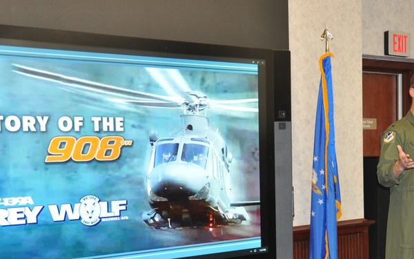 908th displays history with AU Library exhibit