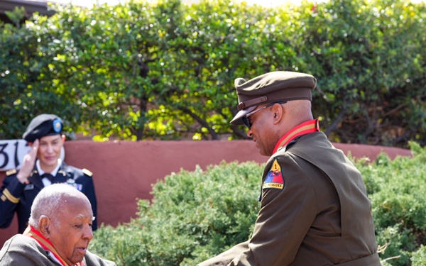 A veteran of three wars and retired major general celebrates 100th birthday with 1st Armored Division and Fort Bliss