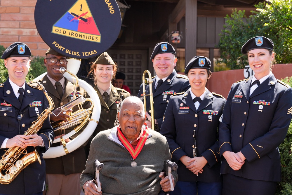 A veteran of three wars and retired major general celebrates 100th birthday with 1st Armored Division and Fort Bliss