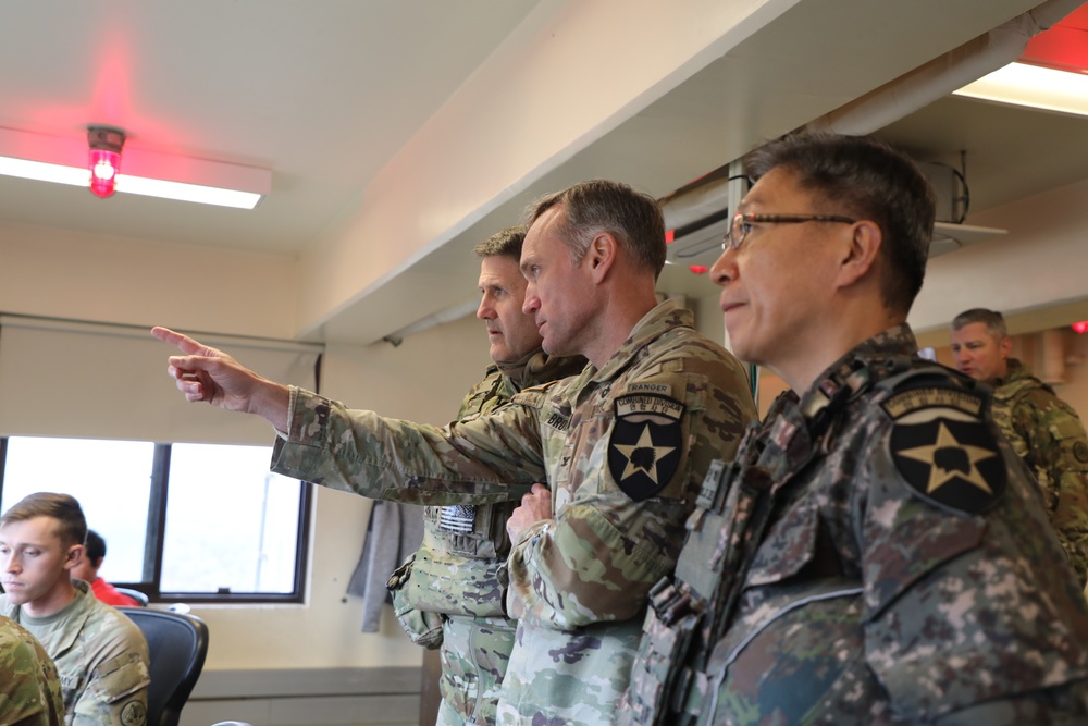 Commanders visit Soldiers During Freedom Shield 2024