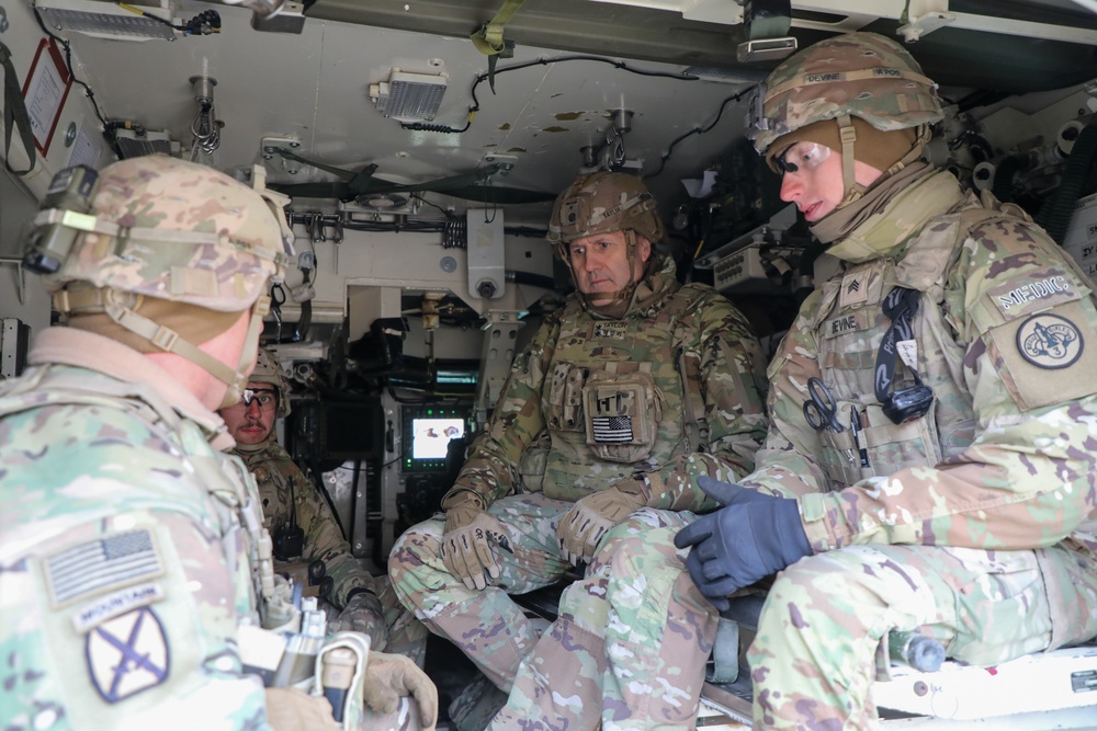 Commanders visit Soldiers During Freedom Shield 2024