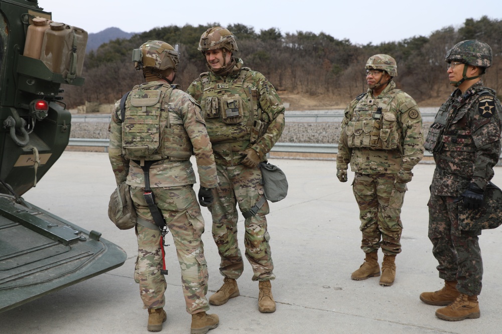 Commanders visit Soldiers During Freedom Shield 2024