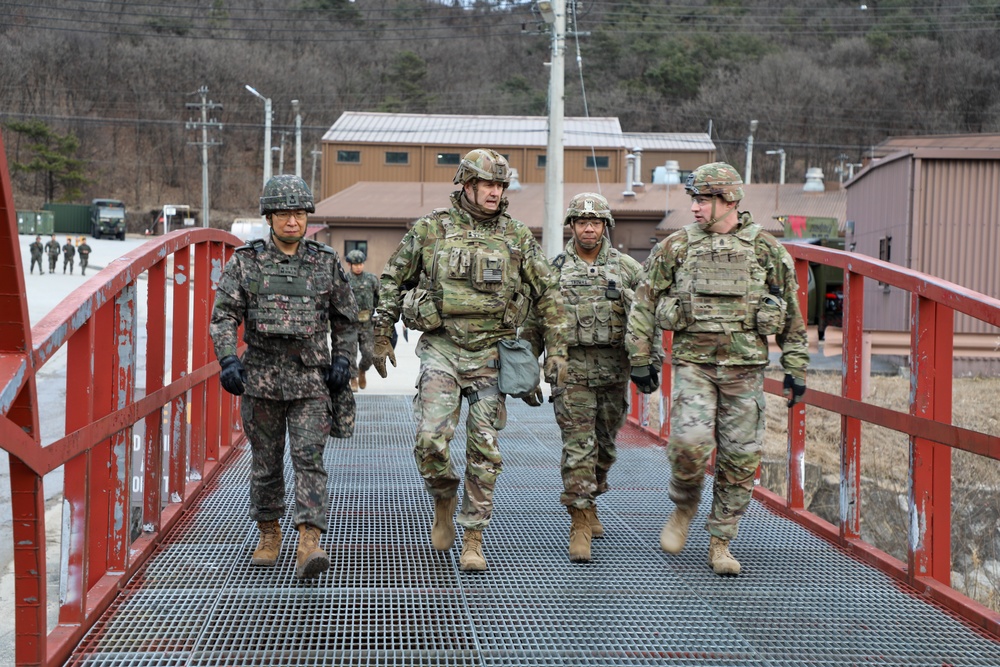 Commanders visit Soldiers During Freedom Shield 2024