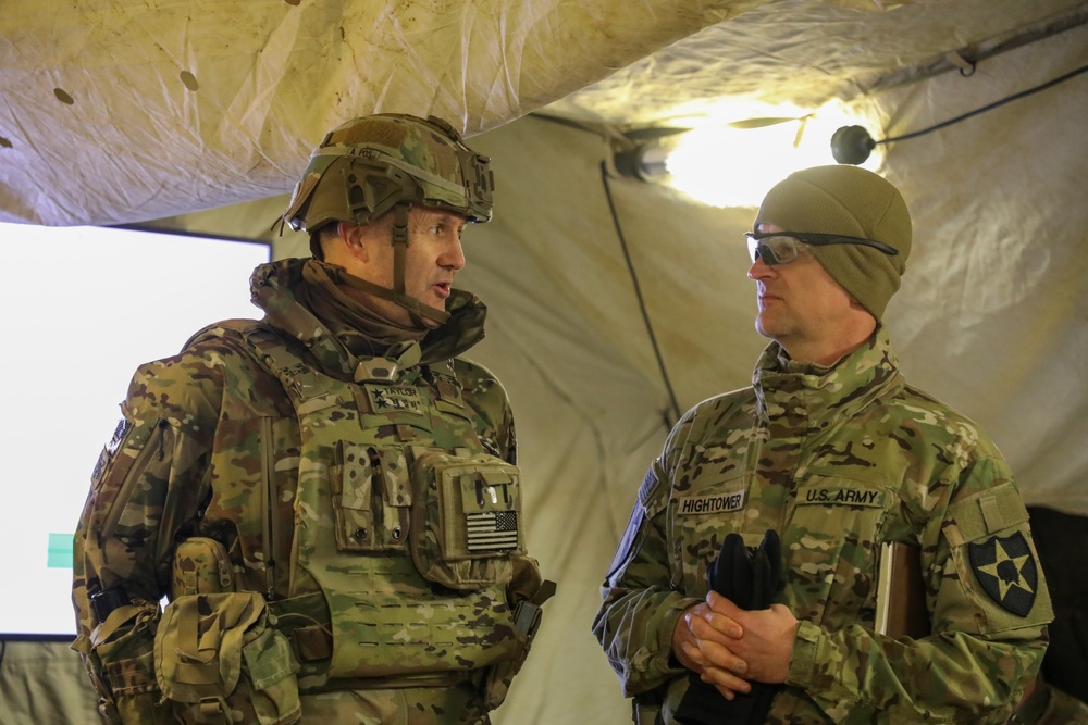 Commanders visit Soldiers During Freedom Shield 2024