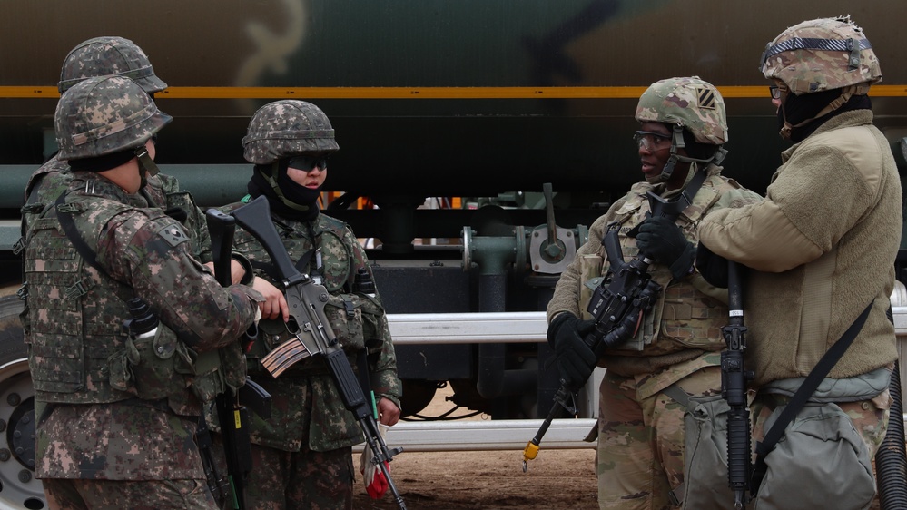 U.S. Soldiers and ROK soldiers train together, Freedom Shield 2024