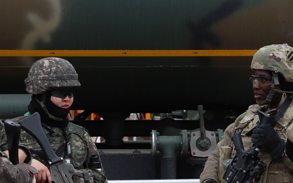 U.S. Soldiers and ROK soldiers train together, Freedom Shield 2024