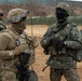 U.S. Soldier and ROK soldier discuss training plans as part of Freedom Shield 24