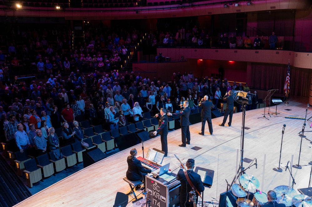 Navy Band Sea Chanters perform at Liberty University