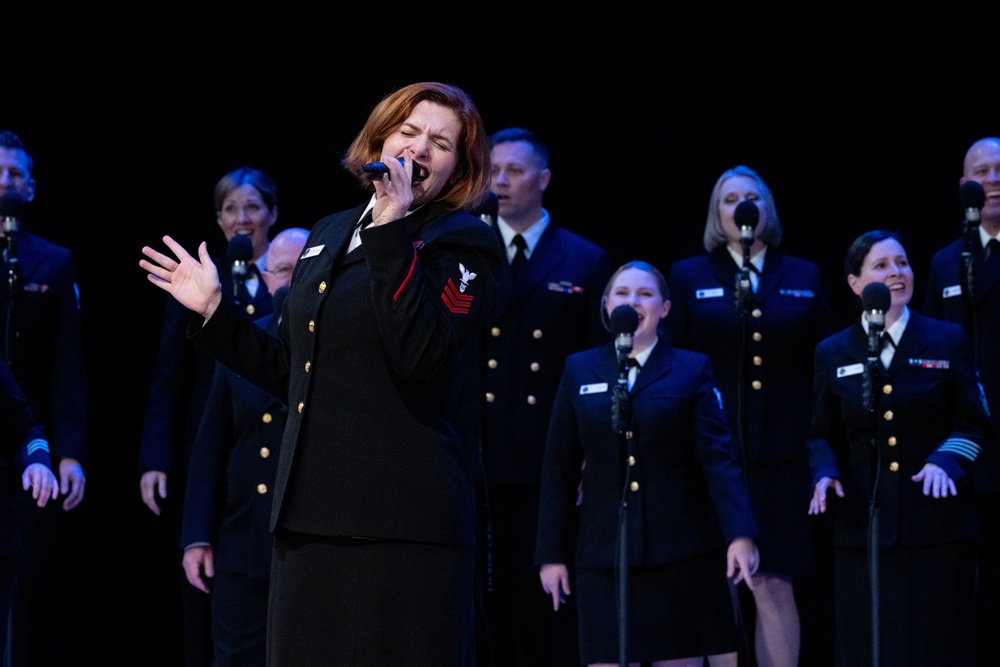 Navy Band Sea Chanters perform at Liberty University