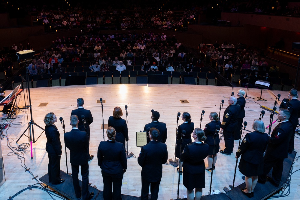 Navy Band Sea Chanters perform at Liberty University