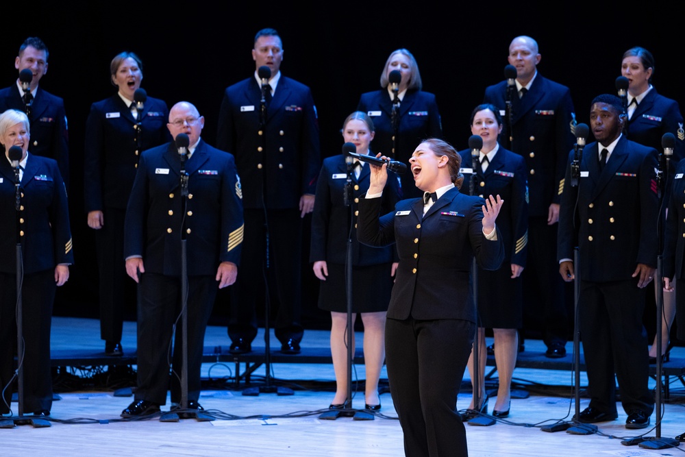 Navy Band Sea Chanters perform at Liberty University