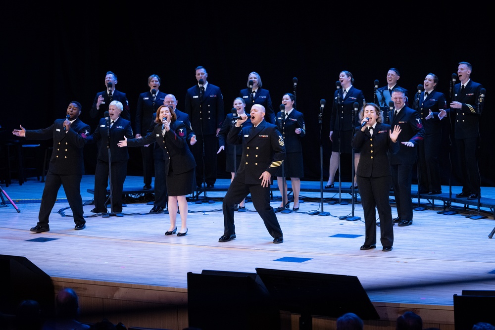 Navy Band Sea Chanters perform at Liberty University