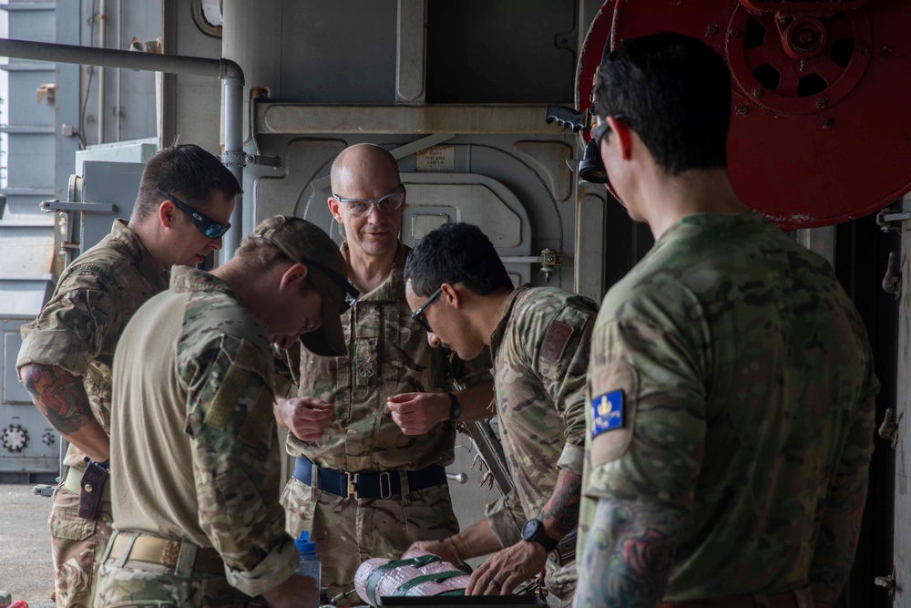 Explosive Ordnance Disposal Technicians Conducts Subject Matter Exchange with British Royal Navy in the Red Sea