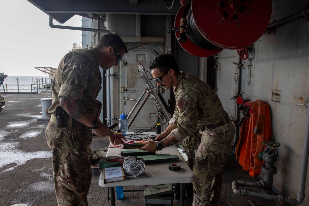 Explosive Ordnance Disposal Technicians Conducts Subject Matter Exchange with British Royal Navy in the Red Sea