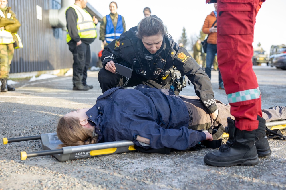 Mass Casualty Exercise in Tromsø Norway during Nordic Response 24