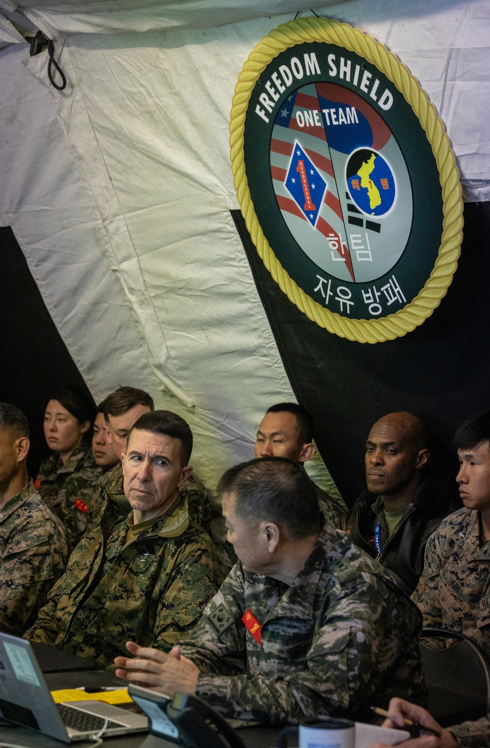 U.S., Korean leaders participate in development brief during Freedom Shield 24