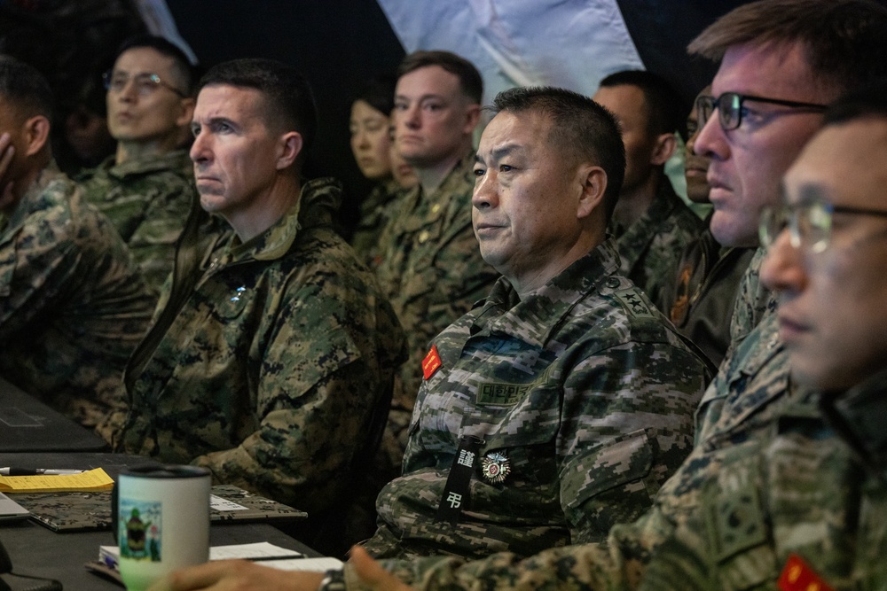 U.S., Korean leaders participate in development brief during Freedom Shield 24