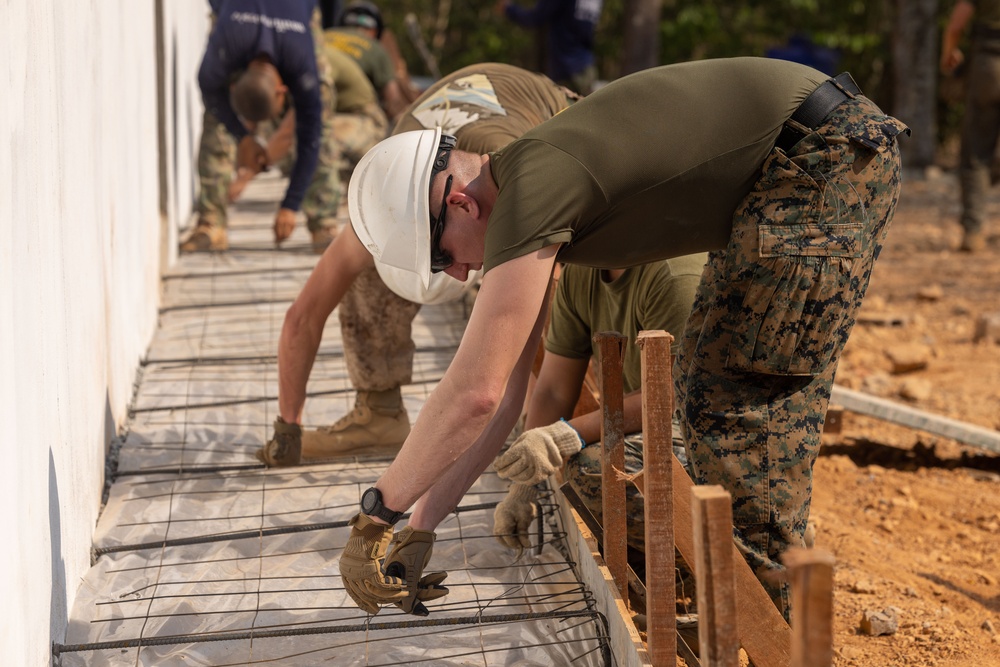 Cobra Gold 24; Marine Wing Support Squadron 171 leadership visit the Bhan Prakaet School