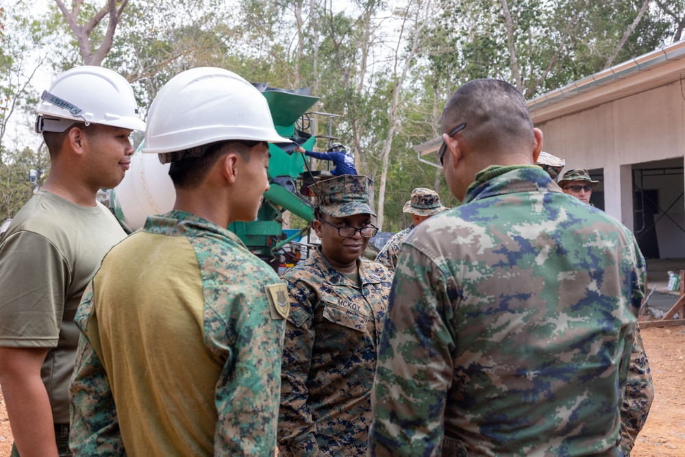 Cobra Gold 24; Marine Wing Support Squadron 171 leadership visit the Bhan Prakaet School