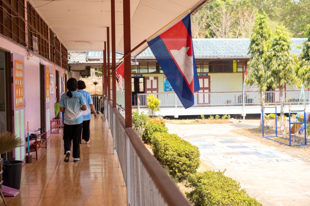 Building Schools and Relationships: Singaporean, Thai and U.S. service members complete ENCAP project during Exercise Cobra Gold 24