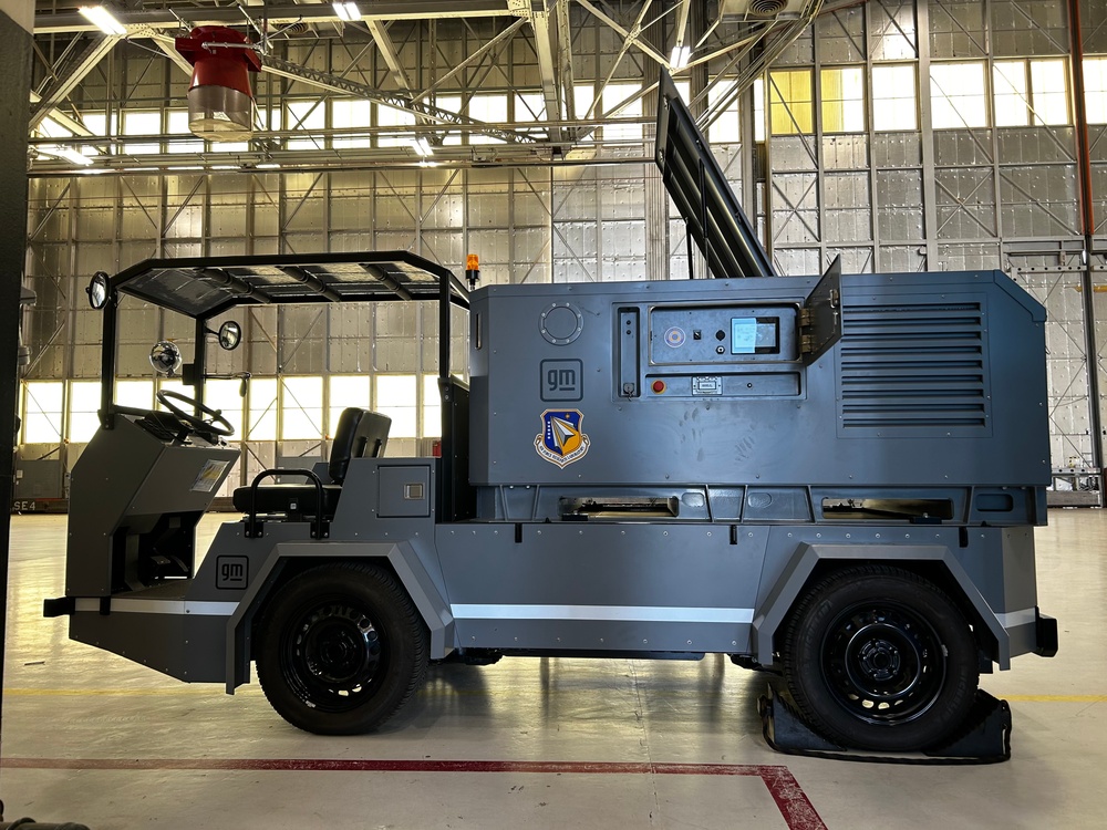 USAF partners with GM Defense to successfully power aircraft with Electric Ground Power Unit