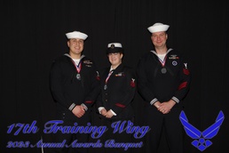 IWTC Monterey Detachment Goodfellow Sailors Recognized Air Force Awards Banquet