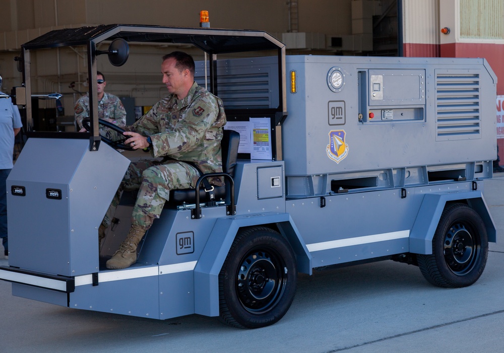 USAF partners with GM Defense to successfully power aircraft with Electric Ground Power Unit