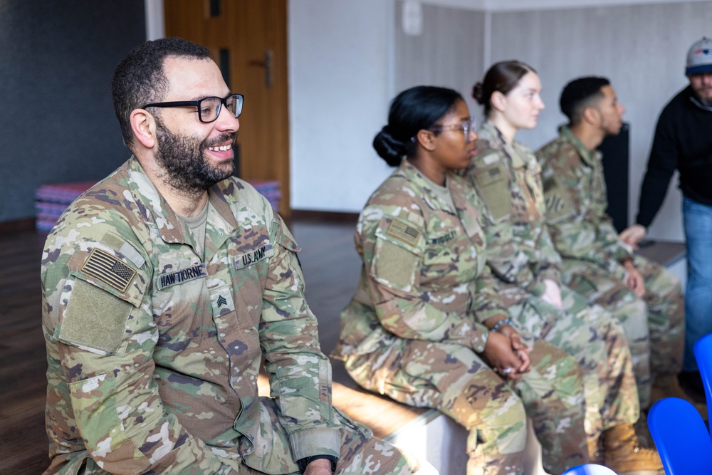 U.S. Army Soldiers Visit Polish Elementary School for Career Day
