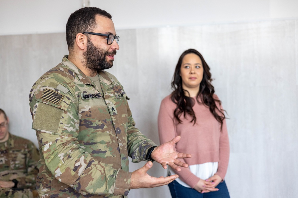 U.S. Army Soldiers Visit Polish Elementary School for Career Day