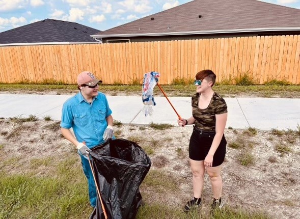 Cpl. Natalie A. Lenehan volunteers in support of Environmental Conservation in the City of Nolanville