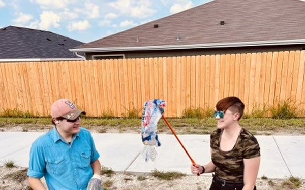 Cpl. Natalie A. Lenehan volunteers in support of Environmental Conservation in the City of Nolanville